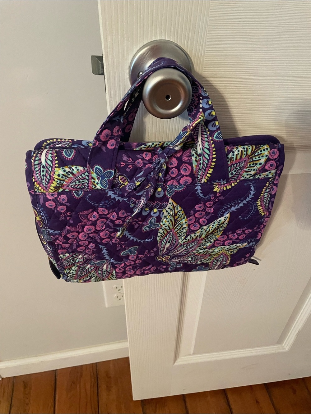 Vera Bradley Purple paisley Hanging Travel Organizer